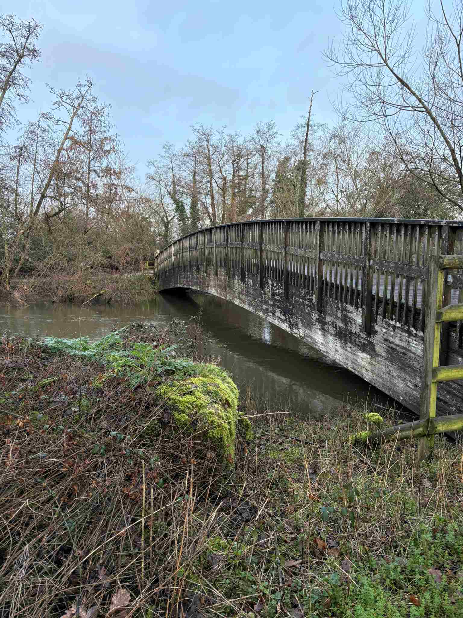  Mortimers' Meadow bridge across the River Loddon.